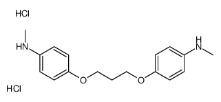 methyl-[4-[3-(4-methylammoniophenoxy)propoxy]phenyl]azanium dichloride structure