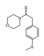 2-(4-methylsulfanylphenyl)-1-morpholin-4-ylethanethione Structure
