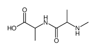 D-Alanine,N-(N-methyl-D-alanyl)- (9CI) structure