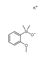 potassium (2-methoxyphenyl)dimethylsilanolate Structure