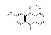 1,7-dimethoxy-10-methylacridin-9-one结构式