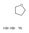 tetrahydrofuran, ytterbium salt dihydrobromide Structure