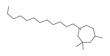 1-dodecyl-3,3,5-trimethylazepane Structure