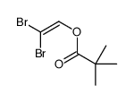 2,2-dibromoethenyl 2,2-dimethylpropanoate结构式