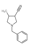 1-BENZYL-4-METHYL-PYRROLIDINE-3-CARBONITRILE structure