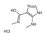 N-methyl-4-(methylamino)-1H-imidazole-5-carboxamide,hydrochloride结构式