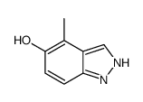 4-Methyl-1H-indazol-5-ol结构式