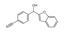 4-[1-Benzofuran-2-yl(hydroxy)methyl]benzonitrile Structure