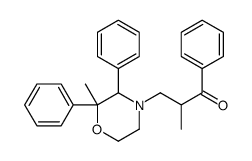 2-methyl-3-(2-methyl-2,3-diphenyl-4-morpholinyl)-1-phenyl-1-propanone结构式