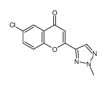 6-chloro-2-(2-methyltriazol-4-yl)chromen-4-one结构式