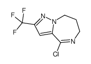 4-chloro-2-(trifluoromethyl)-7,8-dihydro-6H-pyrazolo[1,5-a][1,4]diazepine结构式