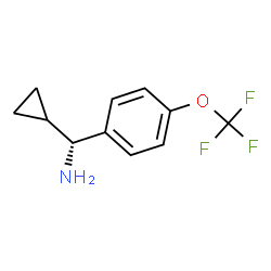 (1R)CYCLOPROPYL[4-(TRIFLUOROMETHOXY)PHENYL]METHYLAMINE结构式