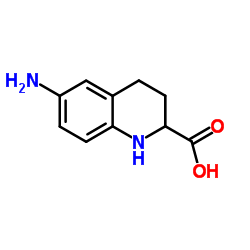 6-Amino-1,2,3,4-tetrahydro-2-quinolinecarboxylic acid结构式