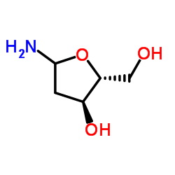 2-脱氧-D-赤式-呋喃戊糖胺结构式