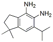 1H-Indene-4,5-diamine,2,3-dihydro-1,1-dimethyl-6-(1-methylethyl)- structure