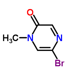 5-Bromo-1-methyl-2(1H)-pyrazinone Structure