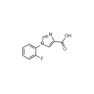 1-(2-Fluorophenyl)-1H-imidazole-4-carboxylic acid Structure