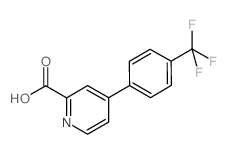 4-[(4-Trifluoromethyl)phenyl]-pyridine-2-carboxylic acid Structure