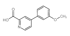 4-(3-Methoxyphenyl)pyridine-2-carboxylic acid Structure