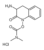 3-AMINO-2-OXO-3,4-DIHYDROQUINOLIN-1(2H)-YL DIMETHYLCARBAMATE HYDROCHLORIDE结构式