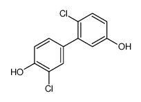 2-chloro-4-(2-chloro-5-hydroxyphenyl)phenol结构式