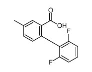 2-(2,6-difluorophenyl)-5-methylbenzoic acid结构式