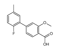 4-(2-fluoro-5-methylphenyl)-2-methoxybenzoic acid结构式