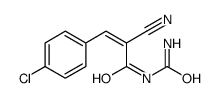 N-carbamoyl-3-(4-chlorophenyl)-2-cyanoprop-2-enamide结构式