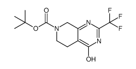 tert-butyl 4-hydroxy-2-(trifluoromethyl)-5,6-dihydropyrido[3,4-d]pyrimidine-7(8H)-carboxylate结构式