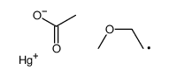 acetyloxy(2-methoxyethyl)mercury Structure