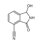 7-Cyano-2,3-dihydro-3-hydroxy-1H-isoindol-1-one结构式