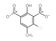 3-Chloro-4-methyl-2,6-dinitrophenol structure