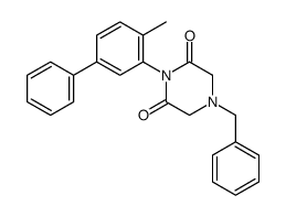 4-benzyl-1-(2-methyl-5-phenylphenyl)piperazine-2,6-dione Structure