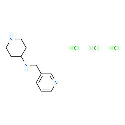 N-(Pyridin-3-ylmethyl)piperidin-4-aminetrihydrochloride Structure