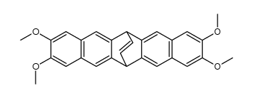 2,3,9,10-tetramethoxy-6,13-dihydro-6,13-ethenopentacene结构式