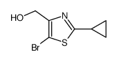 (5-bromo-2-cyclopropyl-1,3-thiazol-4-yl)methanol Structure