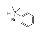 bromo-iodo-dimethyl-phenyl-λ5-phosphane结构式
