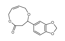 (Z)-3-(2H-1,3-Benzodioxol-5-yl)-4-oxaoct-6-en-8-olide结构式