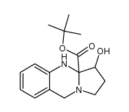 tert-butyl 3-hydroxy-1,2,3,3a,4,9-hexahydropyrrolo[2,1-b]quinazoline-3a-carboxylate结构式