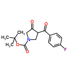 N-Boc-4-(4-Fluoro-benzoyl)-pyrrolidin-3-one Structure