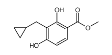methyl 3-(cyclopropylmethyl)-2,4-dihydroxybenzoate结构式