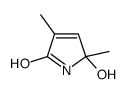 5-hydroxy-3,5-dimethyl-1H-pyrrol-2-one结构式