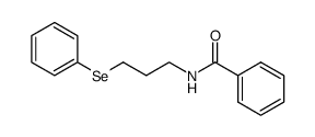 N-(3-phenylselanyl-propyl)-benzamide结构式