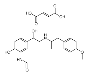 Formamide, N-[2-hydroxy-5-[1-hydroxy-2-[[2-(4-methoxyphenyl)-1-methylethyl]amino]ethyl]phenyl]-, [R-(R*,R*)]-, (E)-2-butenedioate (2:1) (salt)结构式