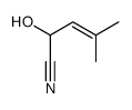 2-hydroxy-4-methylpent-3-enenitrile结构式