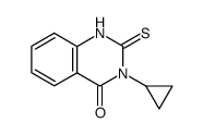 3-Cyclopropyl-2-thioxo-2,3-dihydroquinazolin-4(1H)-one结构式