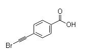 4-(Bromoethynyl)benzoic acid Structure