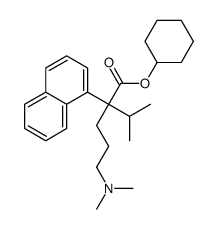 α-[3-(Dimethylamino)propyl]-α-isopropyl-1-naphthaleneacetic acid cyclohexyl ester结构式