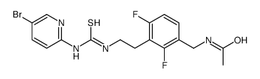 N-[[3-[2-[(5-bromopyridin-2-yl)carbamothioylamino]ethyl]-2,4-difluorophenyl]methyl]acetamide结构式