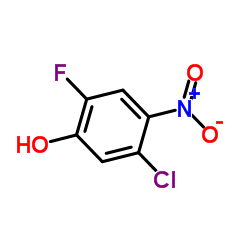 5-Chloro-2-fluoro-4-nitrophenol Structure